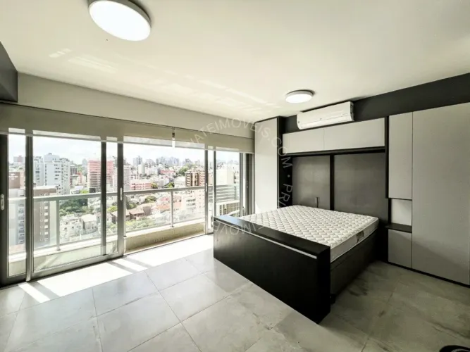 Apartamento mobiliado para alugar na Auxiliadora com 1 quarto (1 suíte)