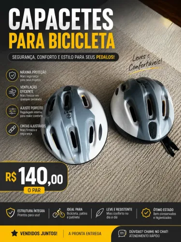 CAPACETES PARA BICICLETA - ADULTO