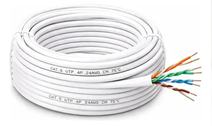 Computador Cabo Cat.5e 100% Cobre Intelbras com conector ou/s RJ45. 12 Metros