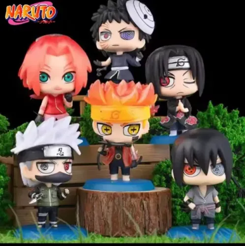 6 pçs/set Naruto Shippuden Anime figura