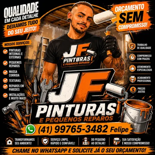 JF PINTURAS E PQUENOS REPAROS Precisando da gente agende sei orçamento !!