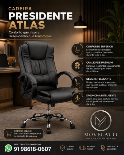 Cadeira presidente atlas