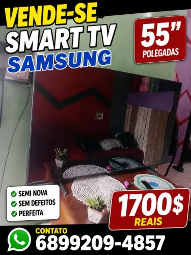 SMART TV SAMSUNG 55 POLEGADAS SEMI NOVA 