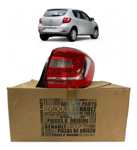 Lanterna Traseira Renault Sandero Direita 2016 A 2019 Origin Direito/passageiro Vermelho