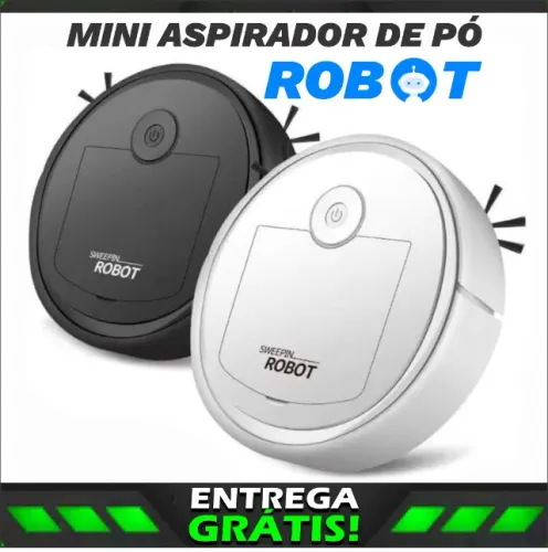 Mini Aspirador De Pó Robô Automático Inteligente Doméstico E Recarregável