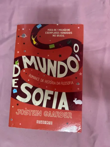 livro o mundo de sofia - seminovo