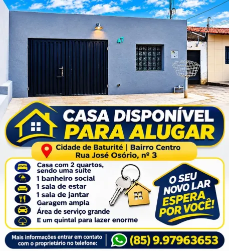 Casa para alugar em Baturité centro