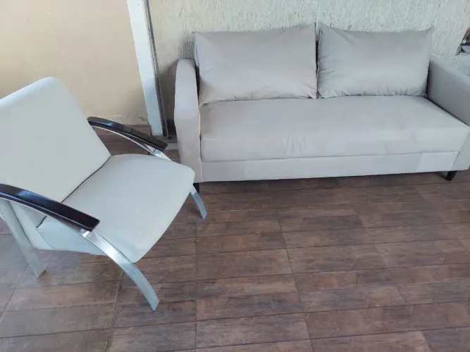 Sofá cor bege novinho - entrego