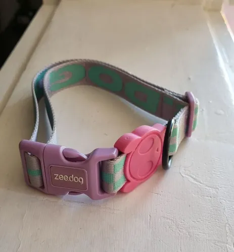 Coleira Zee.Dog Jacquard Aura na cor lilás. Tamanho L (G)