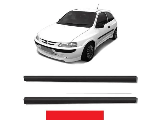 Friso Lateral celta 2000 ate 2006 2 Portas Preto Modelo Original osded hjicv