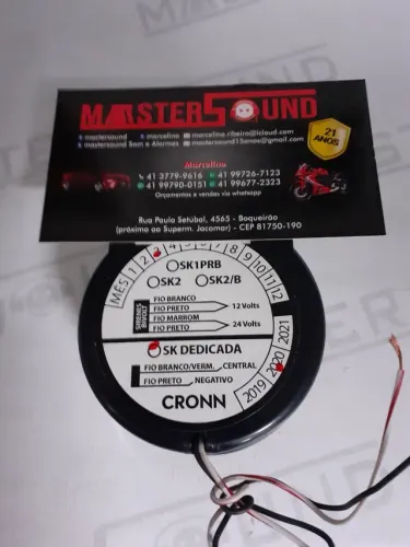 Sirene para alarme Cronn. Nova. Instalada.