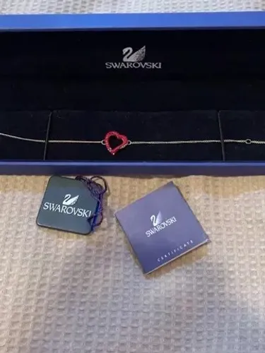 Pulseira/tornozeleira Dear Elements Heart Red Swarovski Original leia anuncio