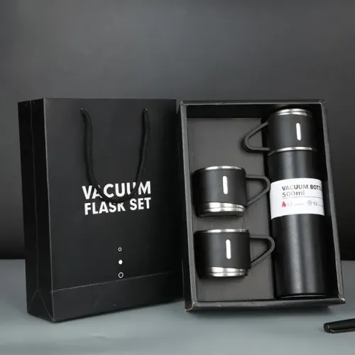 Kit garrafa com chicara termica 