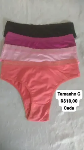 Calcinha feminina tamanho G qualidade e conforto que merecemos