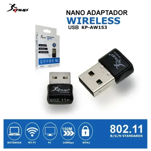 Mini Adaptador wi-fi USB Wireless