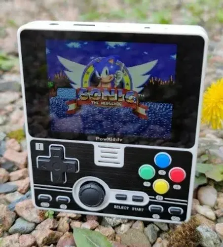 Powkiddy RGB20 modelo branco e preto Snes Mega Drive N64 Ps1