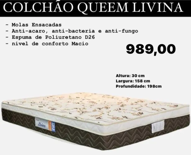 Colchão Queen Livina- ENTREGA HOJE!!