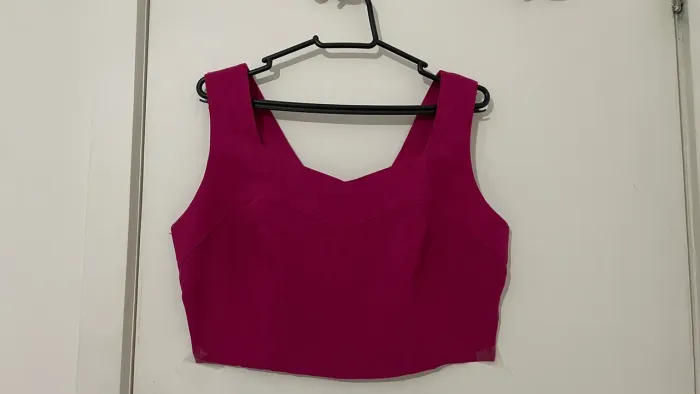 Blusa Cropped Rosa Pink Nova M