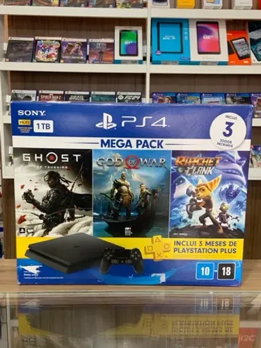 Console PlayStation Slim 4 1TB Seminovo Ps4 12x Sem Juros Loja Fisica