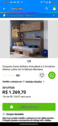 Desapegando? CAMA SOLTEIRO ARTICULÁVEL + 2 ARMÁRIOS AÉREOS