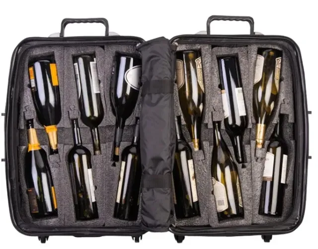 Vingardevalise Mala para transportar Vinhos em viagem, 12 Garrafas. NOVA, com Garantia!