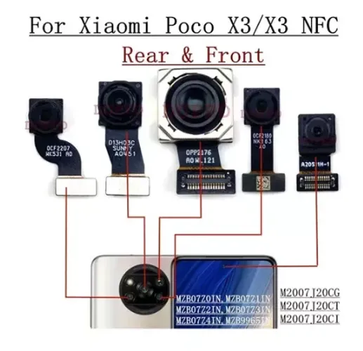 Câmera Para Xiaomi Poco X3 Pro ( Todas As Cameras ) Originais