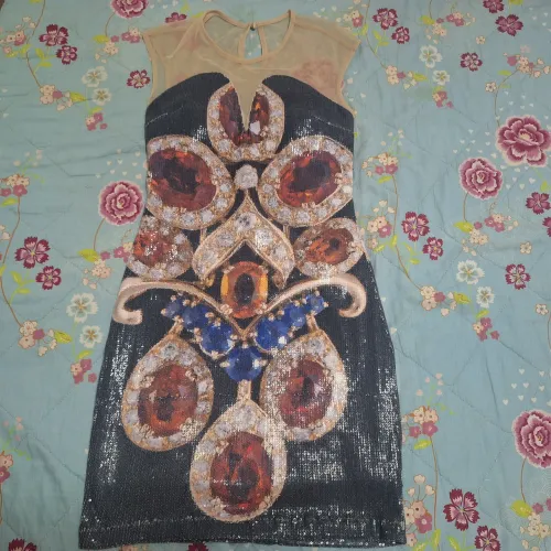 Vestido festa em paetê
