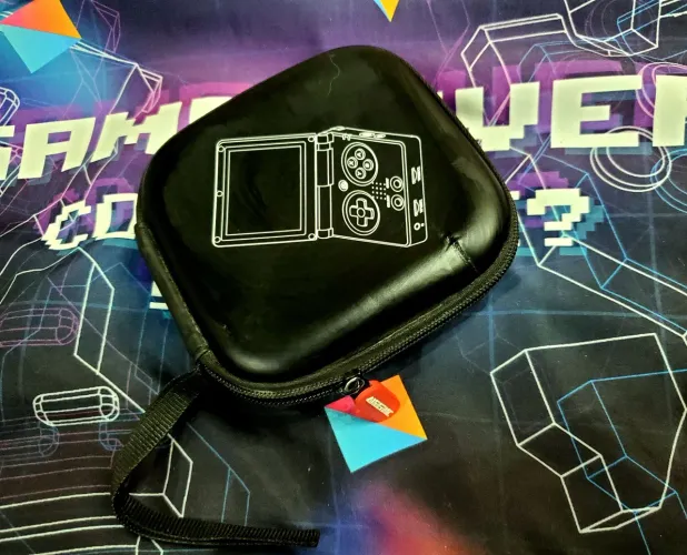 Case Anbernic Original RG35XXSP Preta com Ziper Tamanho Unico