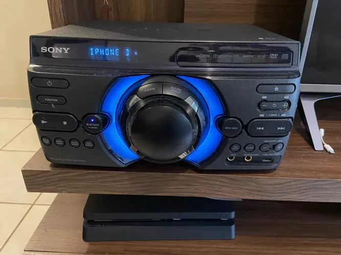 Mini System Sony Mhc-m80d Preto Com Bluetooth - 127v (Nintendo Switch)