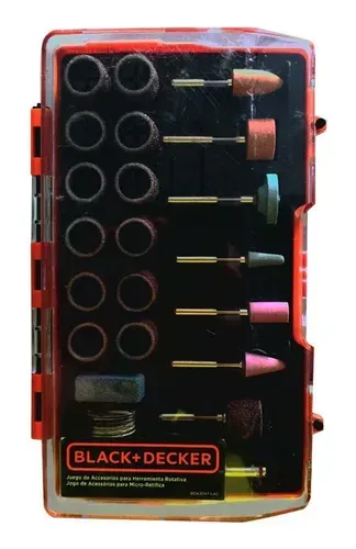 Jogo de Acessórios para Micro Retífica com 42 Peças com Estojo BLACKDECKER-BDA3047-LAC