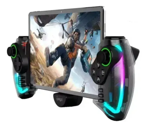 Lacrado Controle Gamepad Bluetooth Ípega Tablet Android & Ios Preto c/ RGB