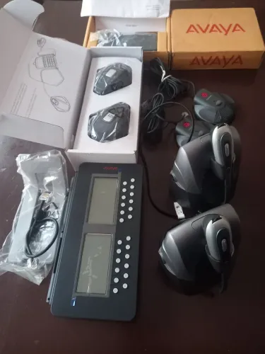Kit de telefone IP Avaya com headset e base