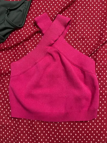 Cropped transversal rosa