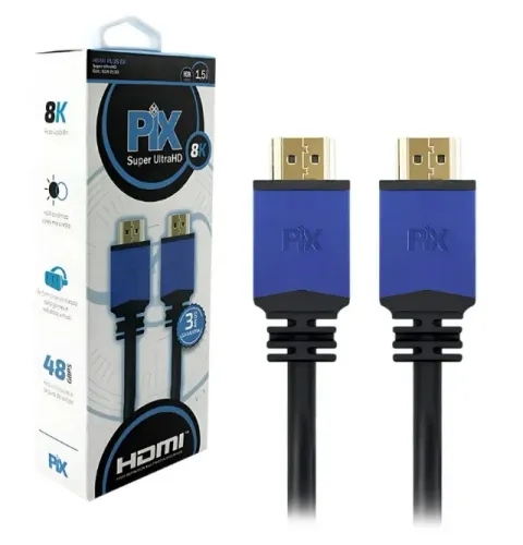 Cabo Hdmi Gold Premium 2.1 8k Hdr 1,5 Metros (PS5 Xbox PC TV)
