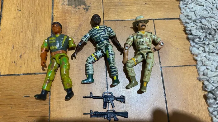 Action Figures Lanard 1986 lote 3 com detalhes raros