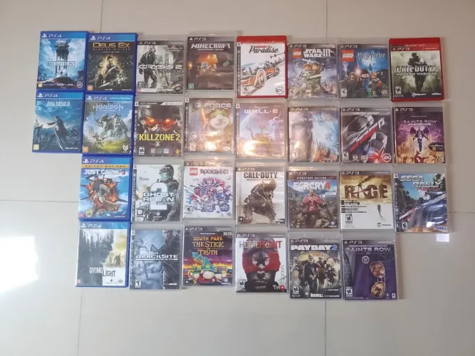 Jogos de PS3 e PS4