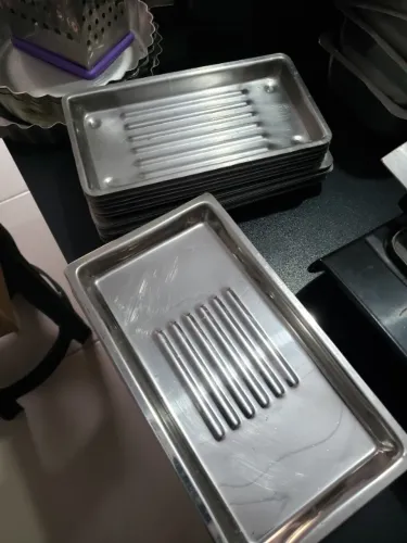 Bandejas inox para café individual