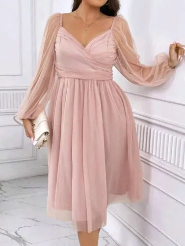 Vestido elegante rosé - Shein Plus Size