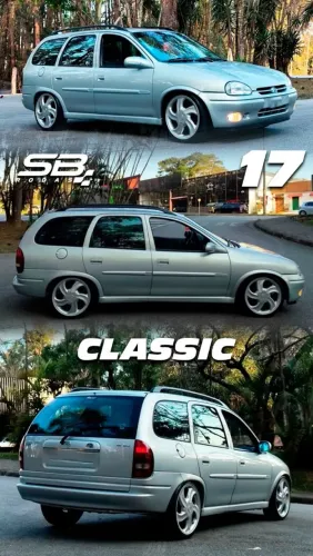 Roda aro 17 Chevrolet corsa classic prata jogo