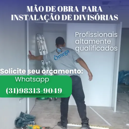 Mão de Obra desmontagem e Montagem - Divisórias