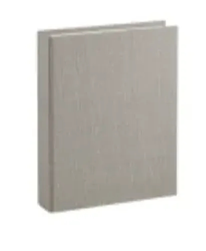Livro Caixa linho cinza CLARO: 28x20x4cm
