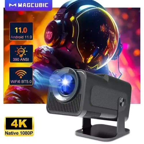 Projetor de imagem hy320 4k Android 11.0 WiFi BT5.0