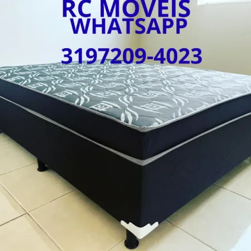 Cama Box OrthoBox Casal com Colchão Molas Ensacadas - Promoção
