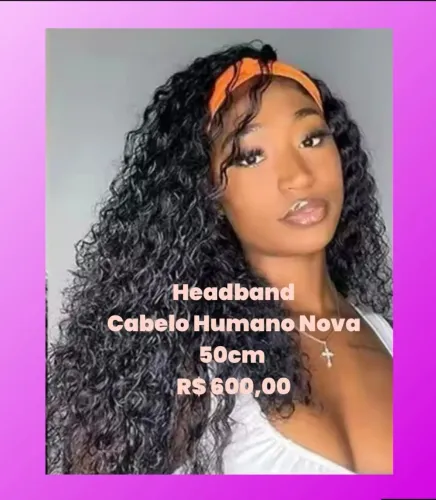 Headband Cabelo Humano Nova *Promoção*
