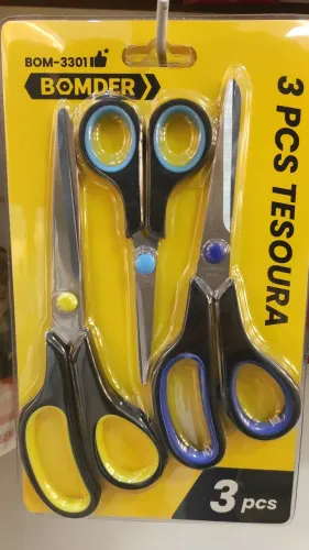 Tesoura 3 Peças - BOMBER - Novo