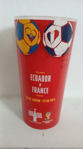 Copo coca cola copa Brasil 2014 jogo Equador X França 