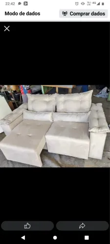 PROMOÇÃO SOFÁ BRAÇO ACOLCHOADO