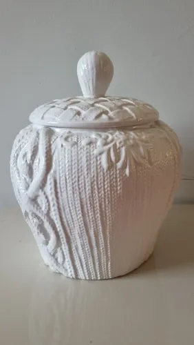 Vaso Potiche Porcelana. Novo