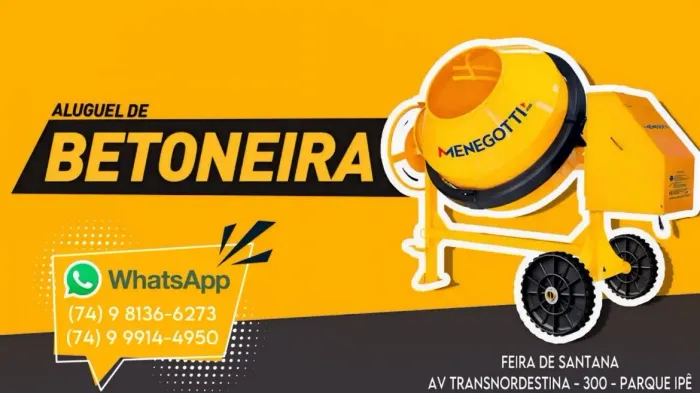 Aluguel de Betoneira - Feira de Santana
