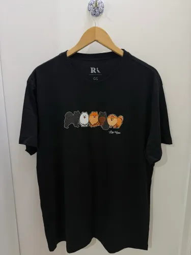 Camisa masculina Reserva estampa Lulu da Pomerania